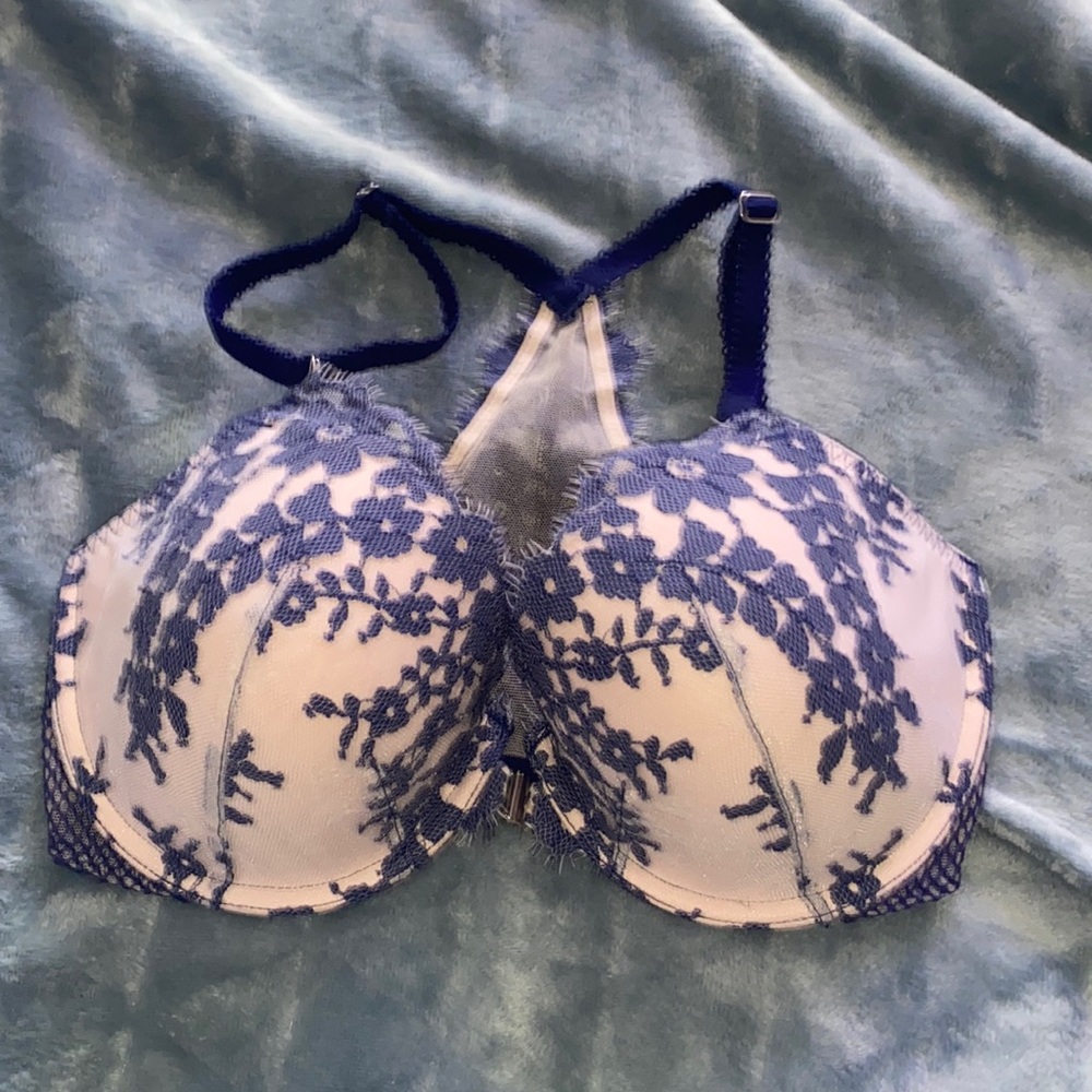 NWT’S Victoria Secret Bra 32 DDD Blue Pink Nude